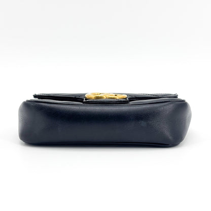 Gucci GG Marmont Flap Matelasse Leather, Black, Calfskin, Handbag