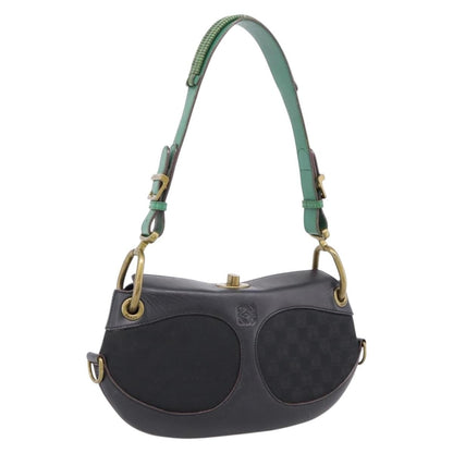 Loewe Vintage Leather, Black, Leather, Shoulder Bag