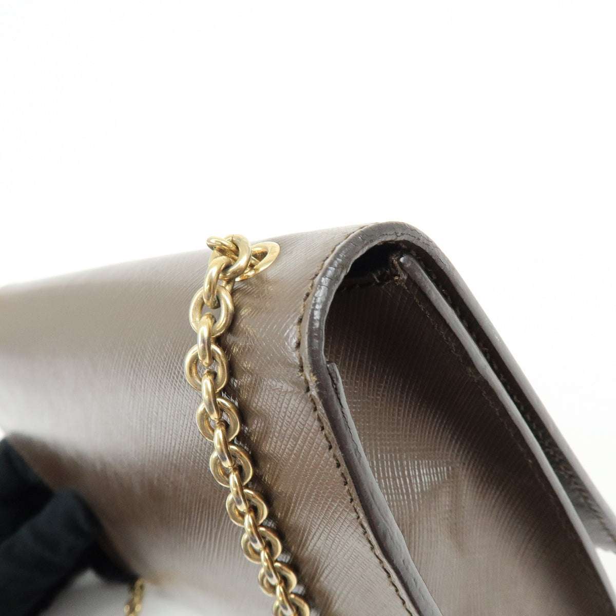Salvatore Ferragamo Vara Bow Glitter, Brown, Leather, Crossbody Bag