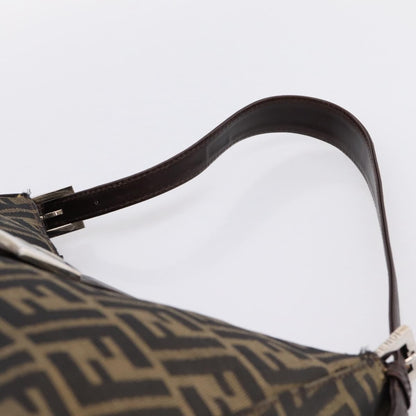 Fendi Mamma Baguette Shoulder Bag Zucca Canvas, Black, Canvas, Handbag