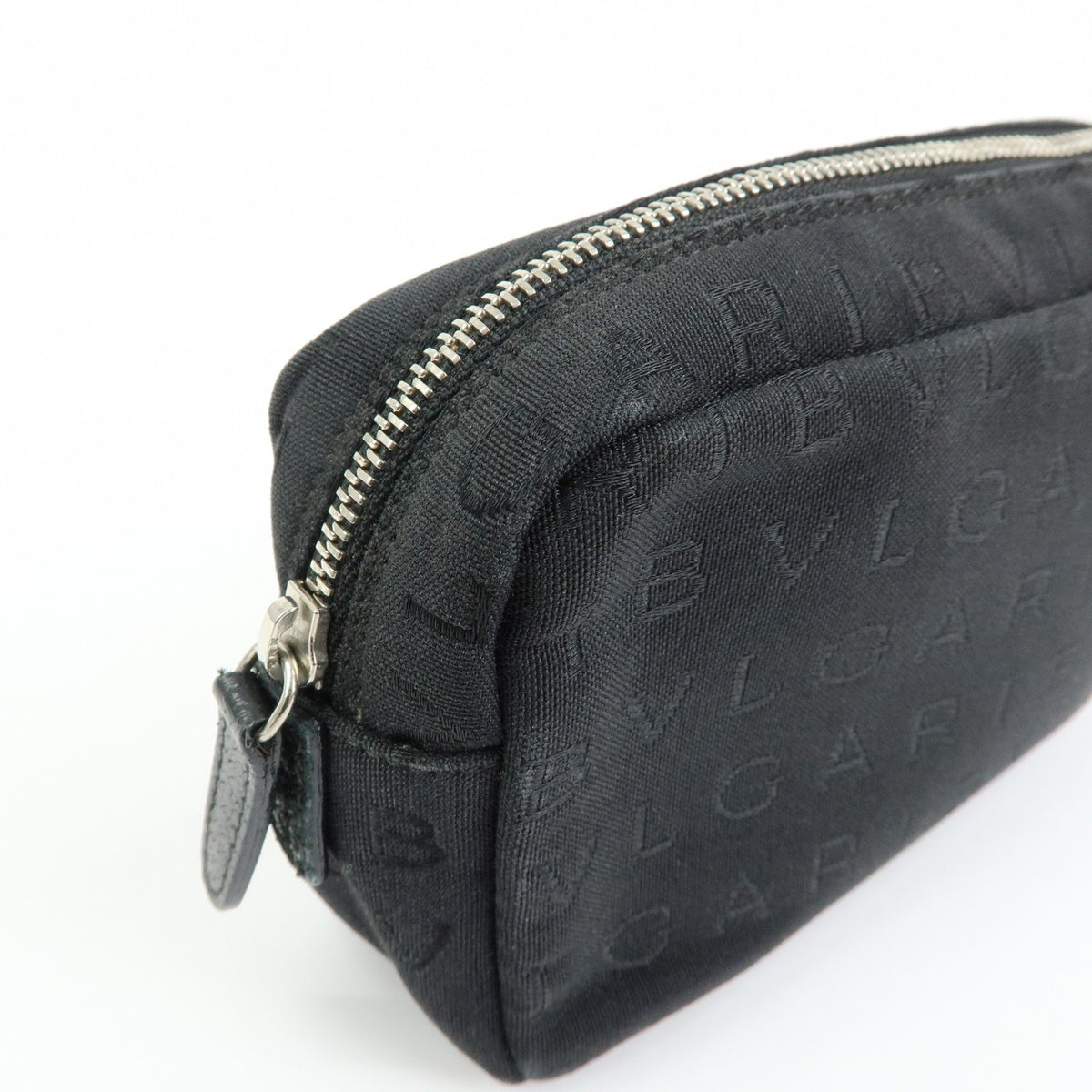 Bvlgari Pouch Canvas, Black, Canvas, Clutch