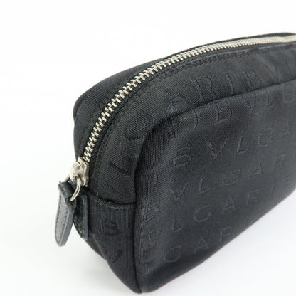 Bvlgari Pouch Canvas, Black, Canvas, Clutch