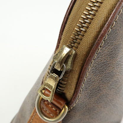Celine Vintage Handbag Toile Céline, Brown, Canvas, Handbag