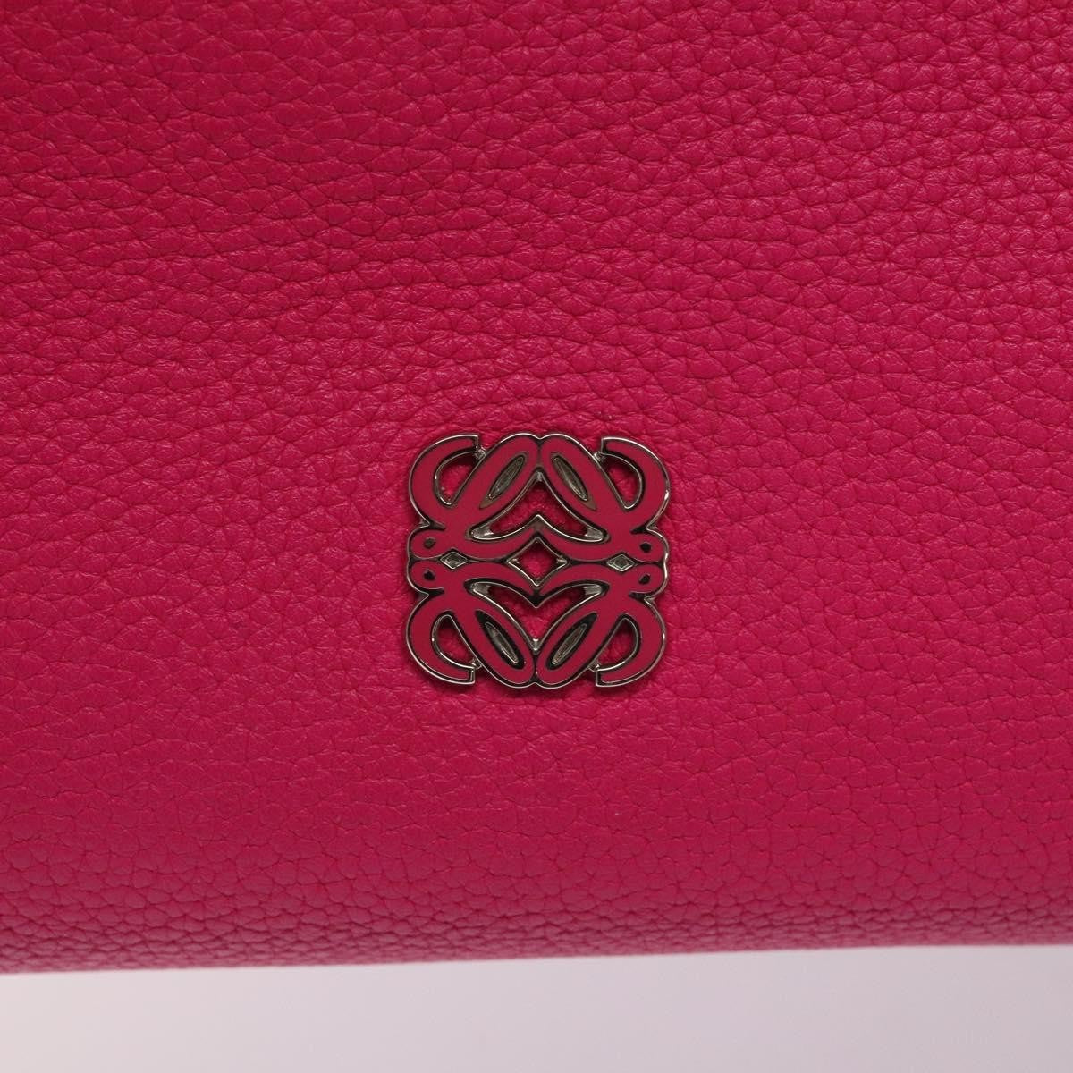 Loewe Vintage Anagram Leather, Pink, Leather, Handbag