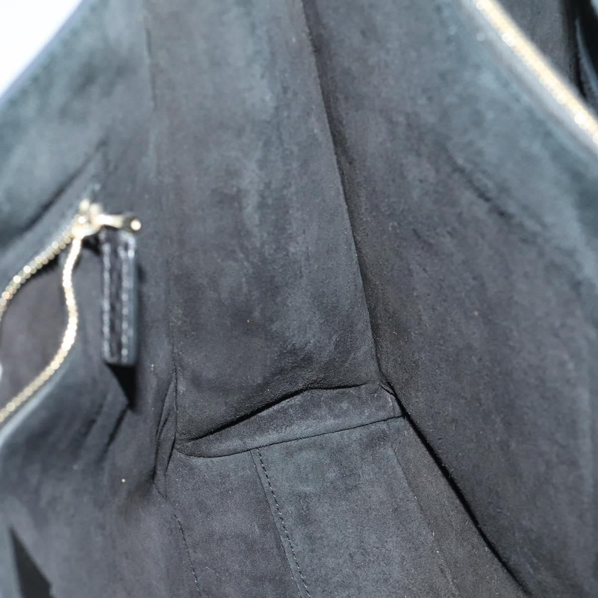 Valentino Garavani Rockstud Open Leather, Black, Leather, Tote Bag