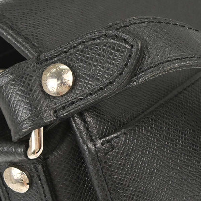 Louis Vuitton Andrei Messenger Taiga Leather, Black, Leather, Shoulder Bag