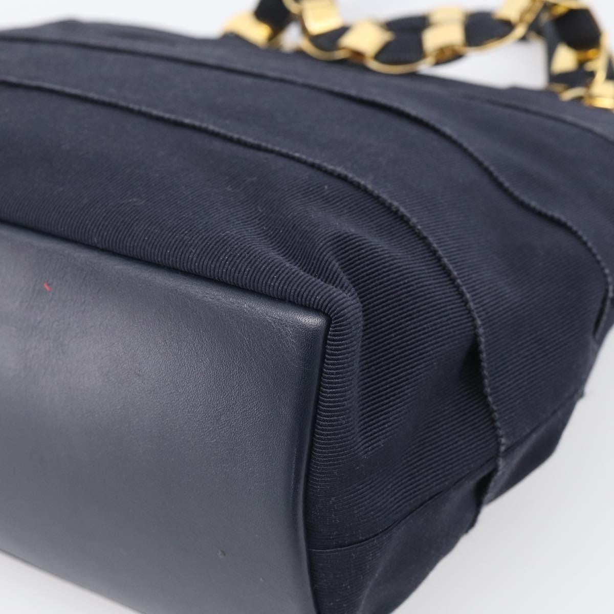 Salvatore Ferragamo Vala Canvas, Navy, Canvas, Shoulder Bag
