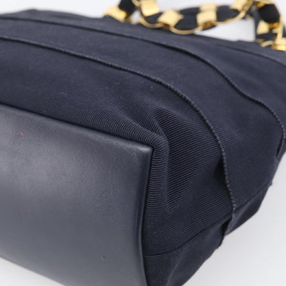 Salvatore Ferragamo Vala Canvas, Navy, Canvas, Shoulder Bag