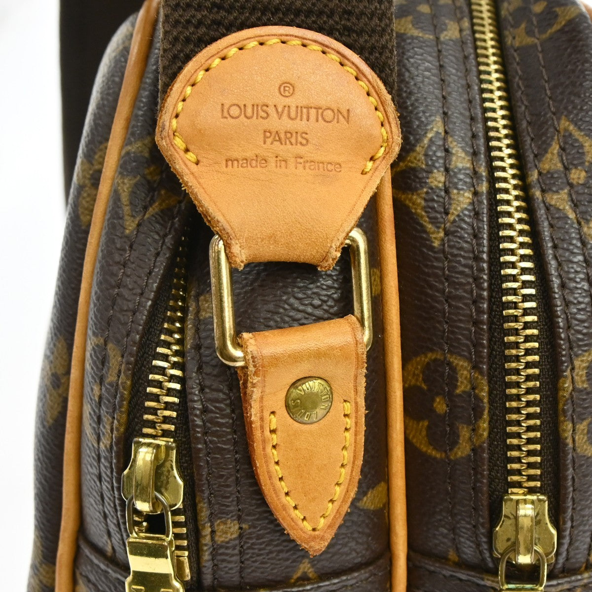 Louis Vuitton Reporter Monogram, Brown, Canvas, Shoulder Bag