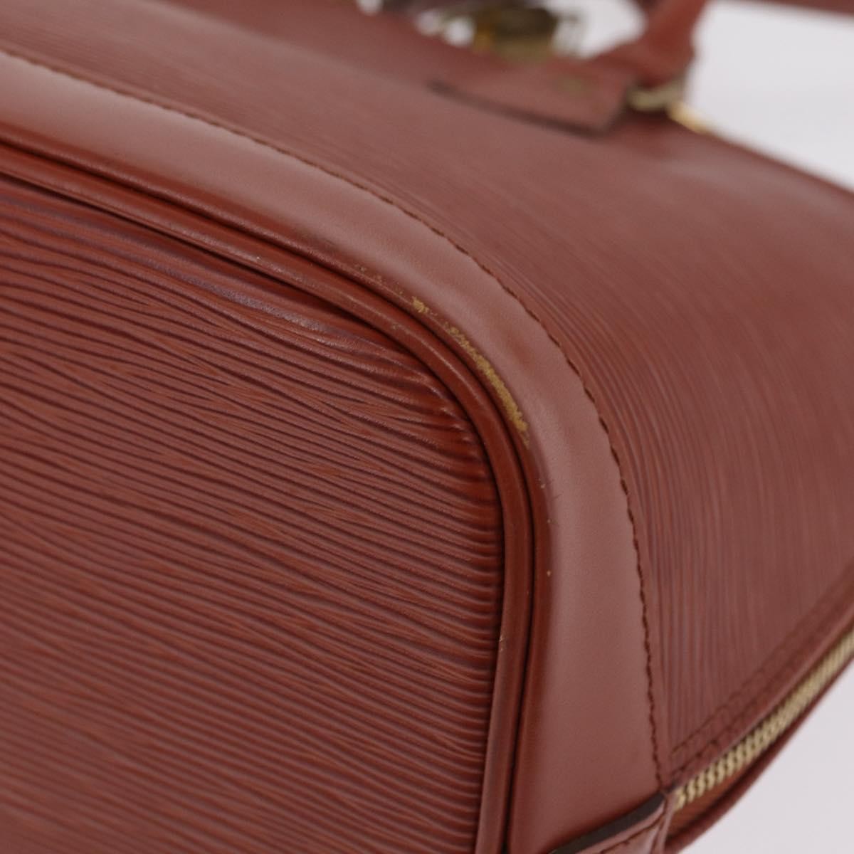 Louis Vuitton Alma Epi Leather, Brown, Leather, Handbag