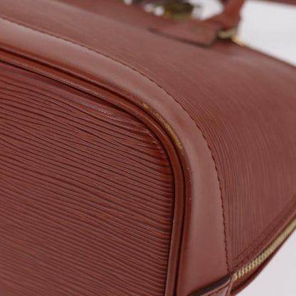 Louis Vuitton Alma Epi Leather, Brown, Leather, Handbag