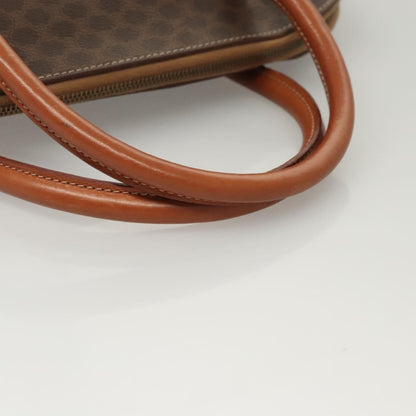 Celine Macadam Macadam with leather, Brown, Canvas, Handbag