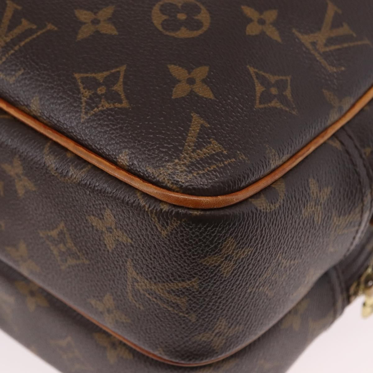 Louis Vuitton Reporter Monogram, Brown, Canvas, Shoulder Bag