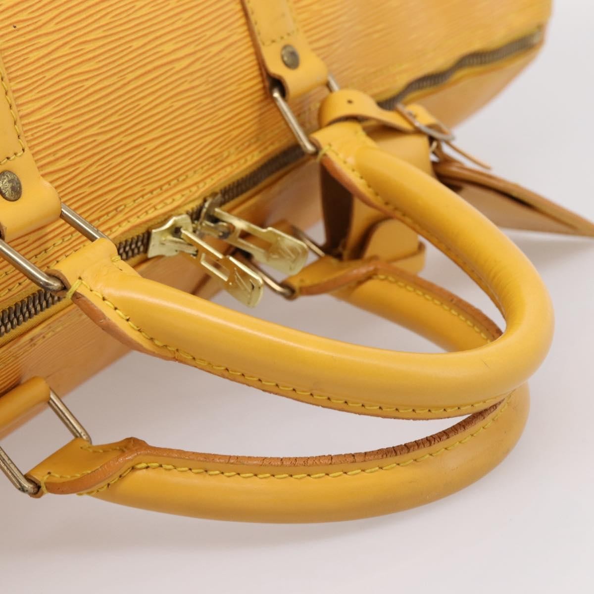 Louis Vuitton Keepall Epi Leather, Yellow, Leather, Travel Bag