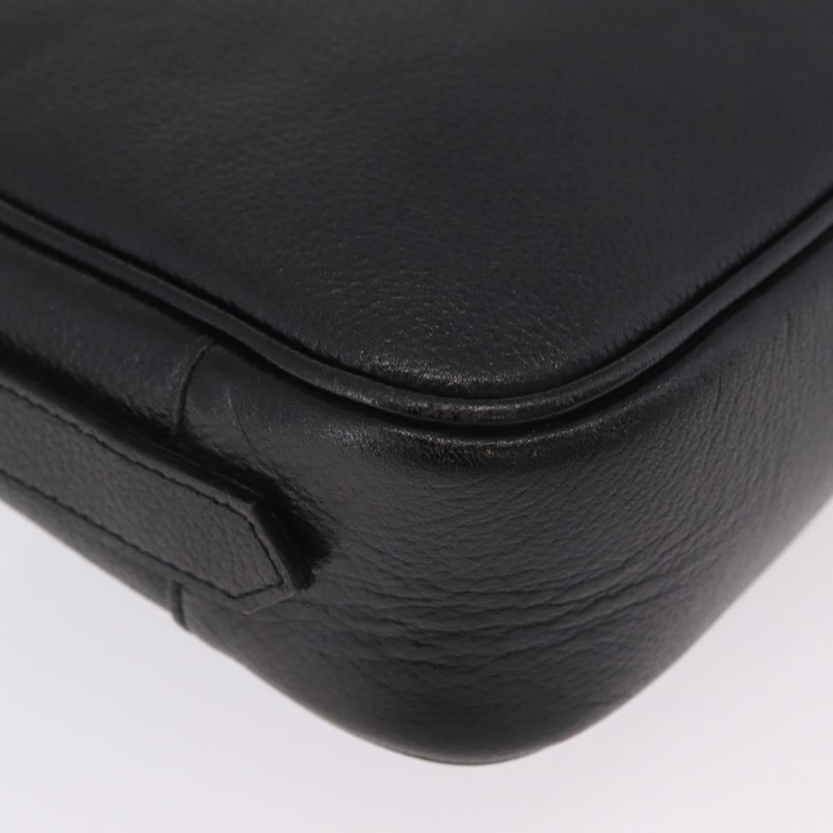 Saint Laurent Vintage Shoulder bag Leather, Black, Leather, Shoulder Bag