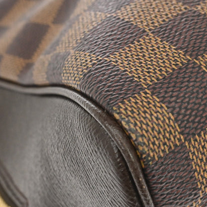 Louis Vuitton Brera Damier Ebene, Brown, Canvas, Handbag