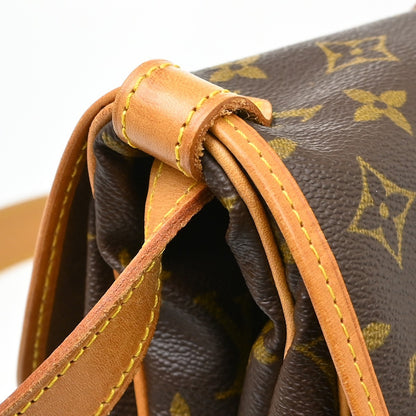 Louis Vuitton Saumur Monogram, Brown, Canvas, Shoulder Bag