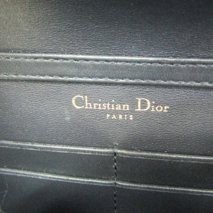 Christian Dior Diorama Wallet on Chain Metallic Distressed Calfskin, Pink, Patent Leather, Crossbody Bag