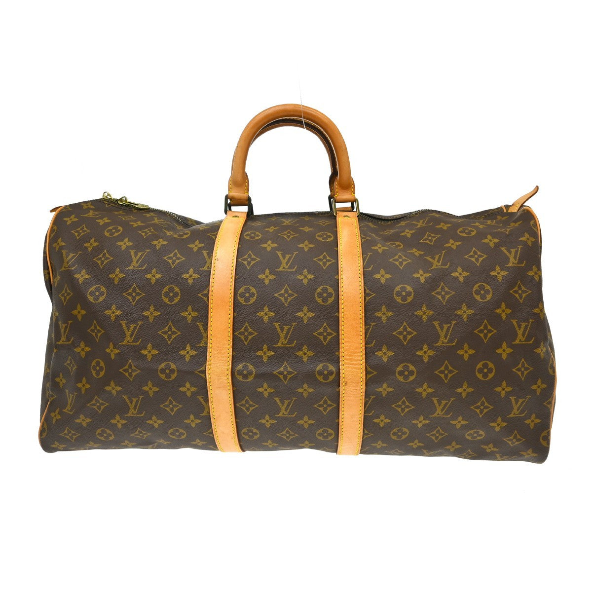 Louis Vuitton Keepall Monogram, Brown, Canvas, Travel Bag