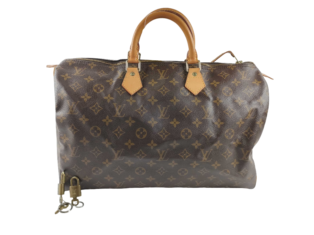 Louis Vuitton Speedy Monogram Canvas, Brown, Canvas, Handbag