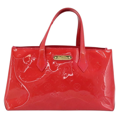 Louis Vuitton Wilshire Monogram Vernis, Pink, Patent Leather, Handbag