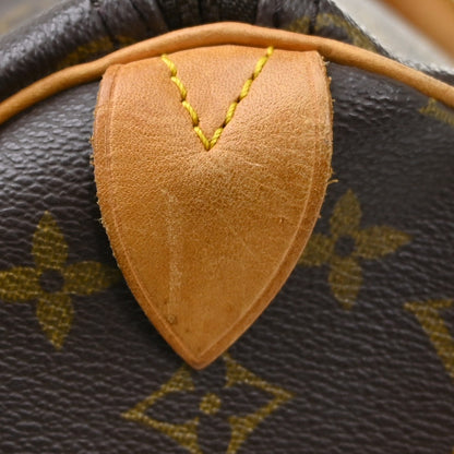 Louis Vuitton Keepall Monogram Canvas, Brown, Canvas, Travel Bag