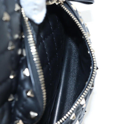 Valentino Garavani Rockstud Spike Quilted Leather, Black, Leather, Backpack
