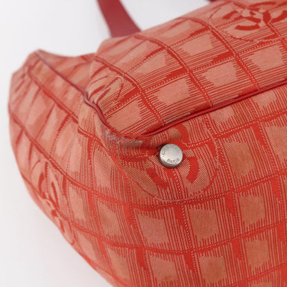 Chanel Travel Line Tote Nylon, RED, NYLON, Tote bag