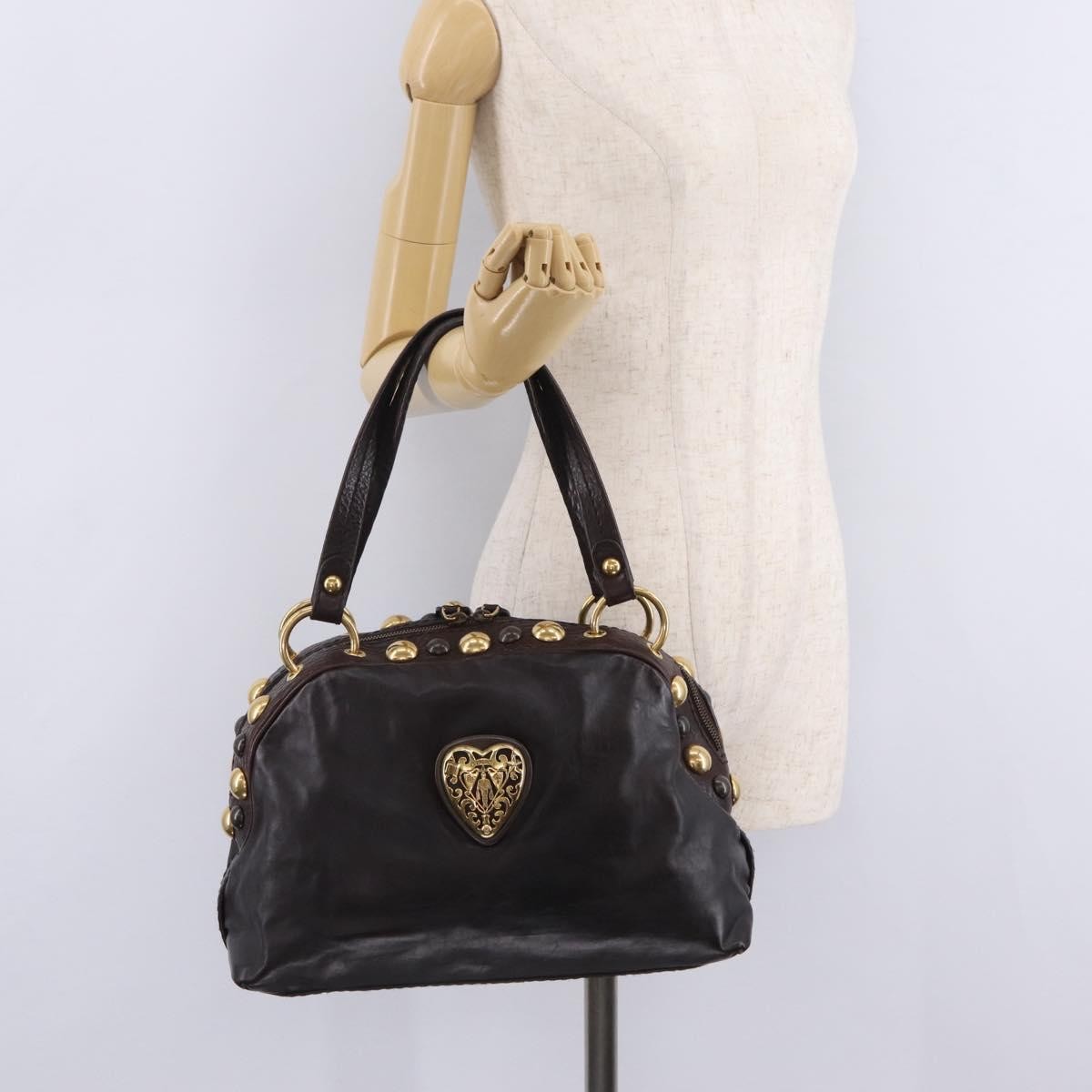 Gucci Babouska Heart Dome Satchel Leather, Black, Leather, Handbag