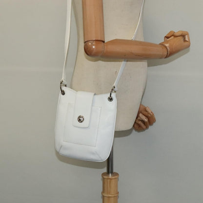 Bvlgari Vintage Leather, White, Leather, Shoulder Bag