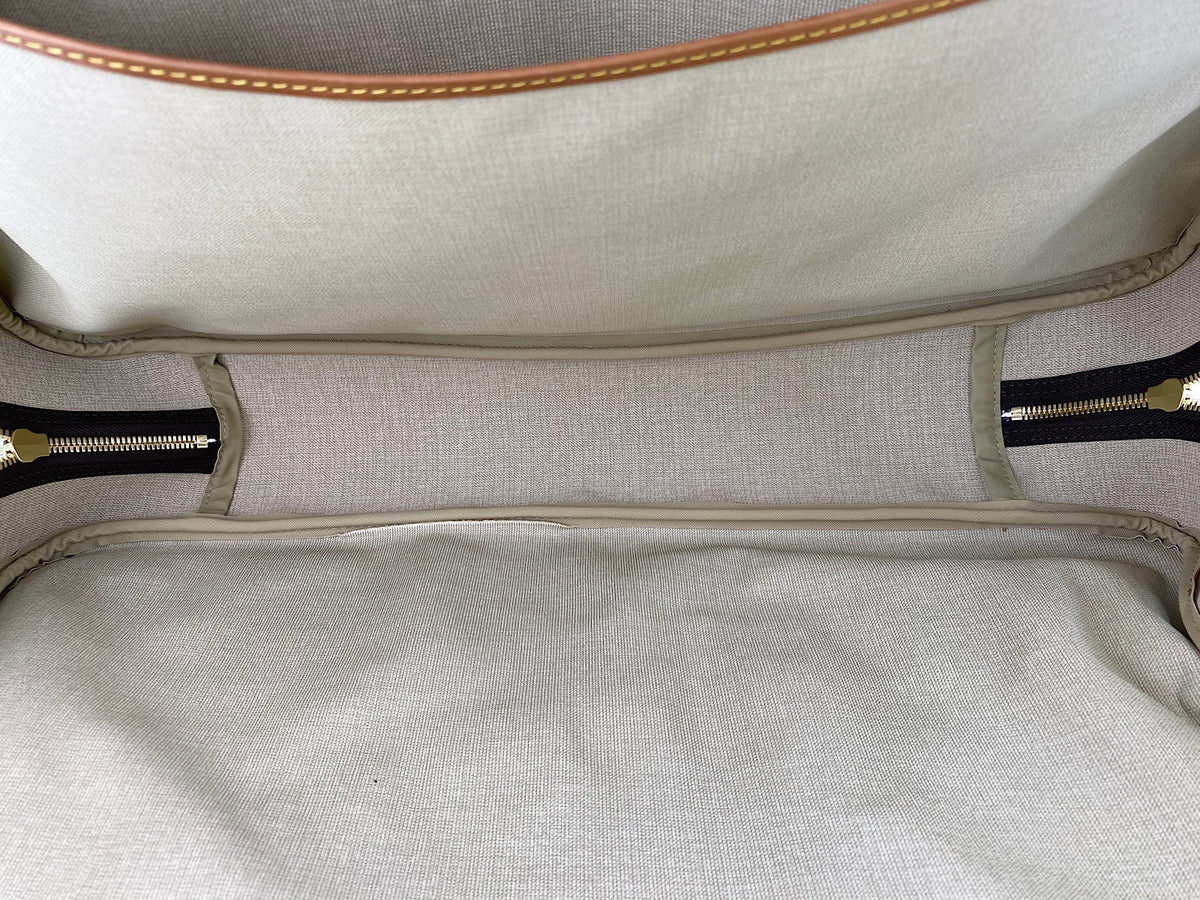 Louis Vuitton Alize Monogram, Brown, Canvas, Travel Bag