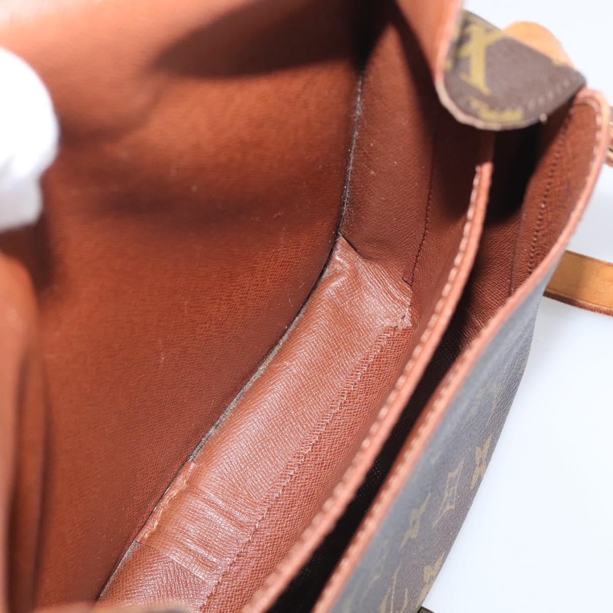 Louis Vuitton Cartouchiere Monogram Canvas, Brown, Canvas, Handbag