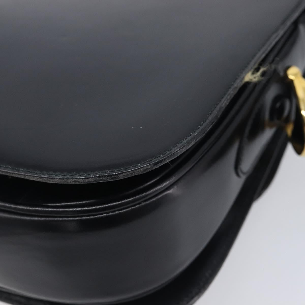 Celine Horse Carriage Leather, Black, Leather, Shoulder Bag