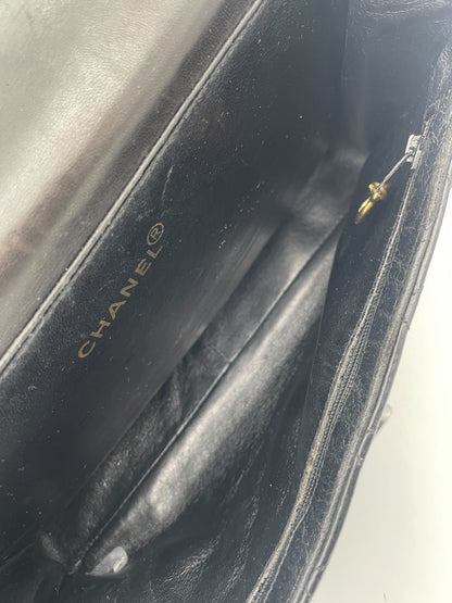 Chanel CHANEL - VTG 1996 Patent leather, BLACK, PATENT_LEATHER, Handbag