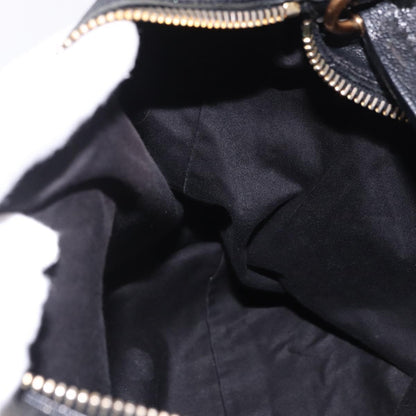 Miu Miu Zip Front Pocket Shopping Tote Leather, Black, Leather, Shoulder Bag