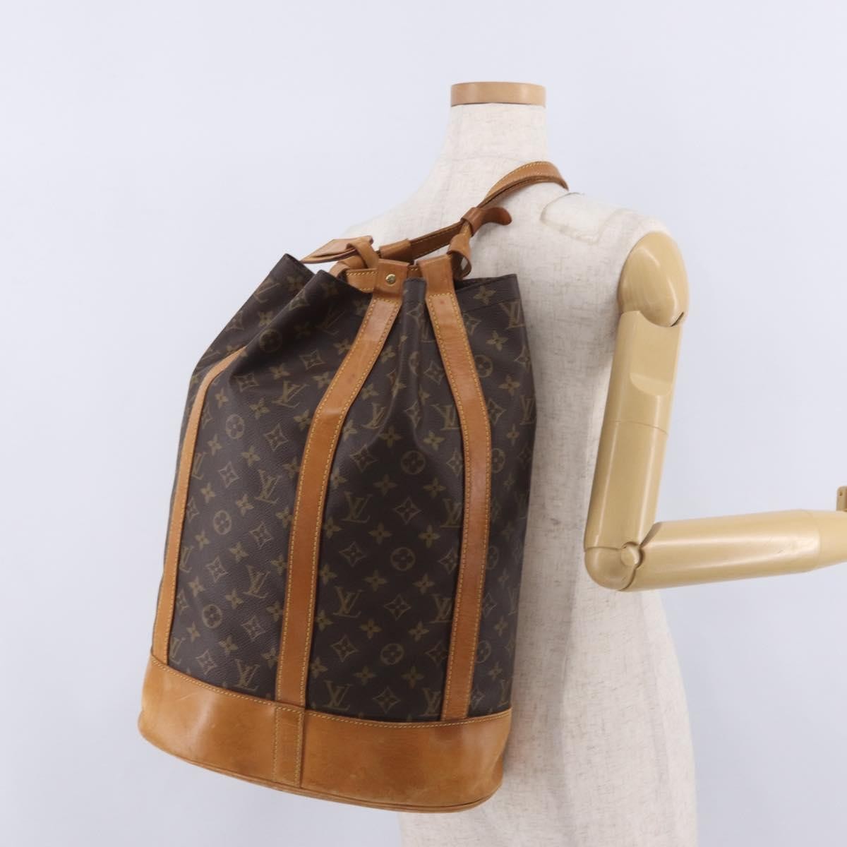Louis Vuitton Randonnee Monogram Canvas, Brown, Canvas, Backpack