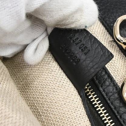 Gucci Greenwich Tote Leather, Black, Leather, Tote Bag