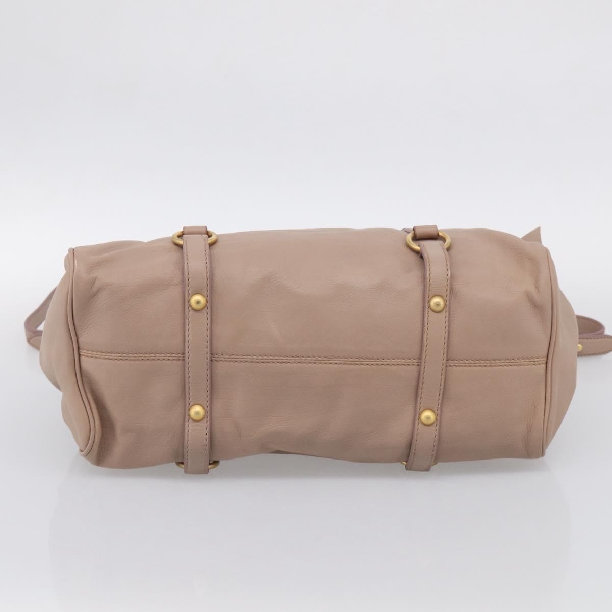 Miu Miu Bow Satchel Vitello Lux, Pink, Leather, Handbag