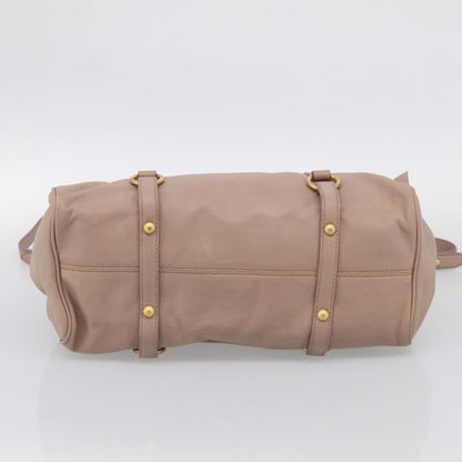 Miu Miu Bow Satchel Vitello Lux, Pink, Leather, Handbag