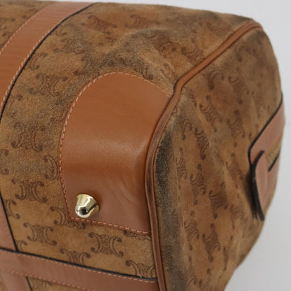 Celine Macadam Suede, Brown, Suede, Tote Bag