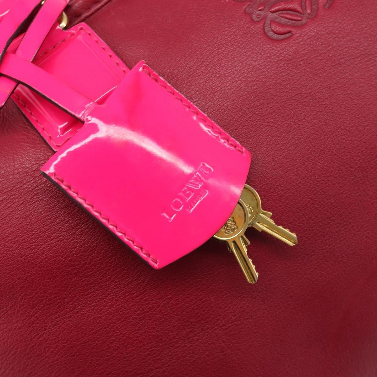 Loewe Amazona Leather, Red, Leather, Handbag