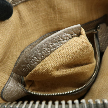 Fendi Selleria Leather, Neutral, Leather, Crossbody Bag