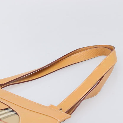 Burberry Nova Check Shoulder Bag Leather, Beige, Leather, Shoulder Bag