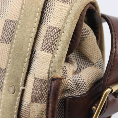 Louis Vuitton Trotteur Damier Lune, White, Canvas, Handbag