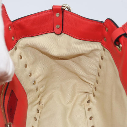 Valentino Garavani Rockstud Tote Soft Leather, Red, Leather, Tote Bag