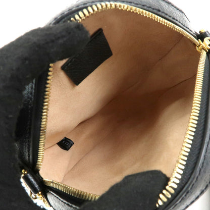 Gucci Ophidia Round Leather, Black, Leather, Shoulder Bag
