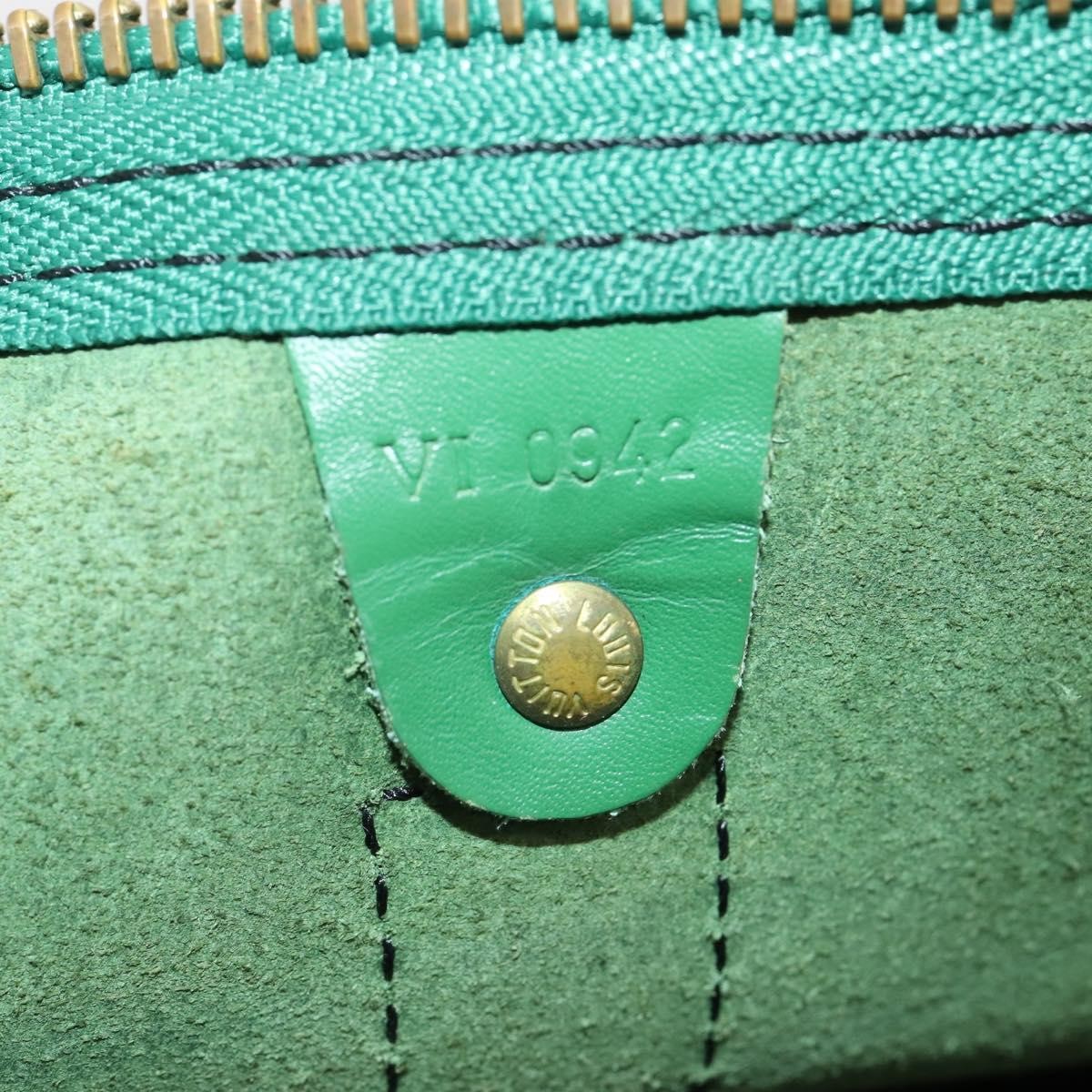 Louis Vuitton Keepall Epi Leather, Green, Leather, Travel Bag