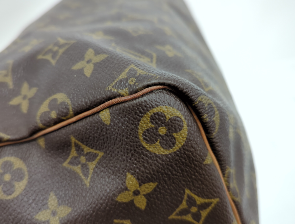 Louis Vuitton Speedy Handbag Monogram Canvas, BROWN, CANVAS, Handbag