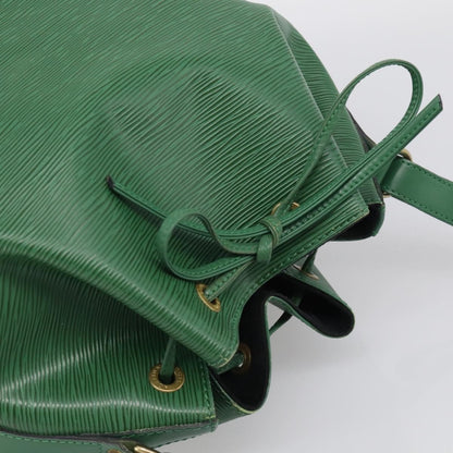Louis Vuitton Petit Noe Epi Leather, Green, Leather, Handbag