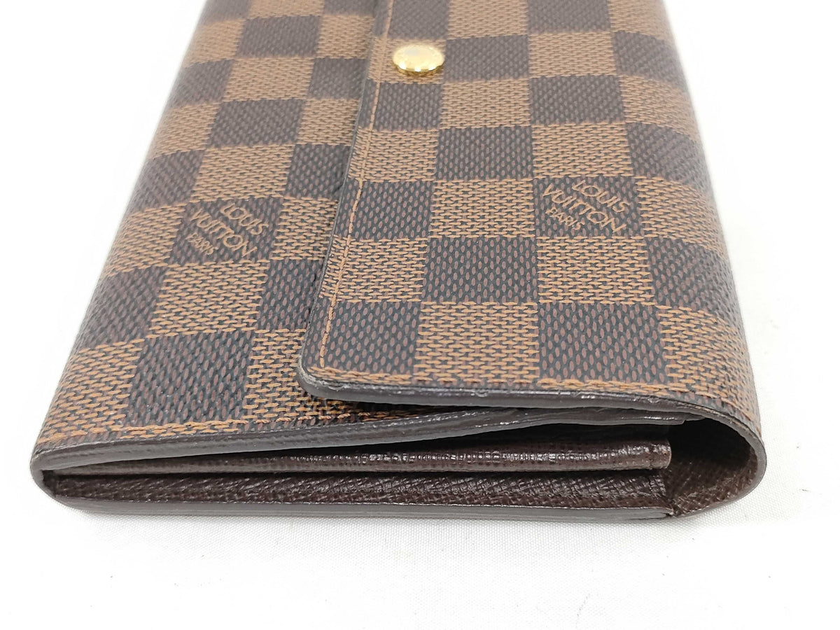 Louis Vuitton Sarah Wallet NM Damier, Brown, Canvas, Wallet